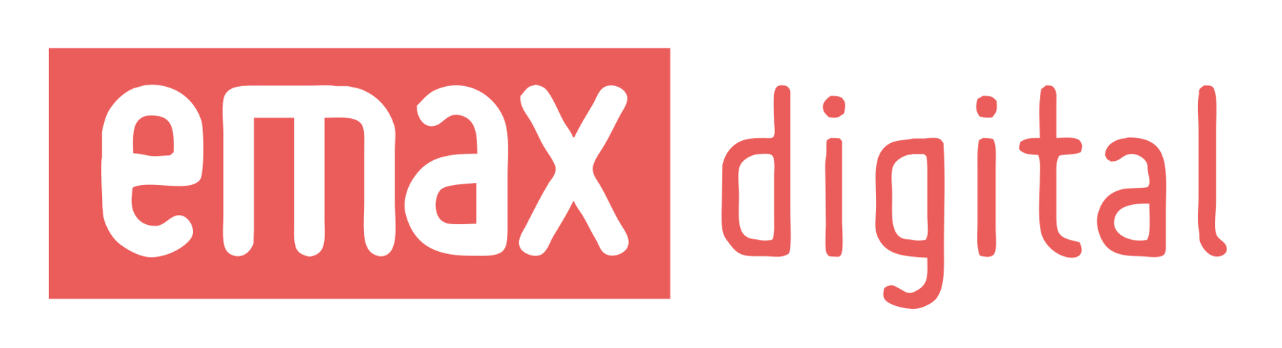 emax digital logo - horizontal - red with white background